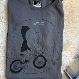 MTV Beavis & Butthead Graphic Tee Funny Novelty Women’s Small